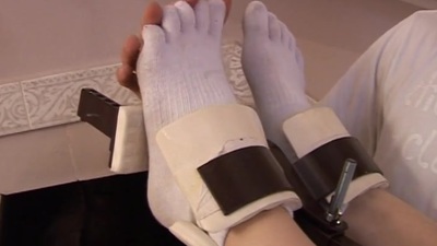 Hollow out hammers lovable brown-haired bimbo